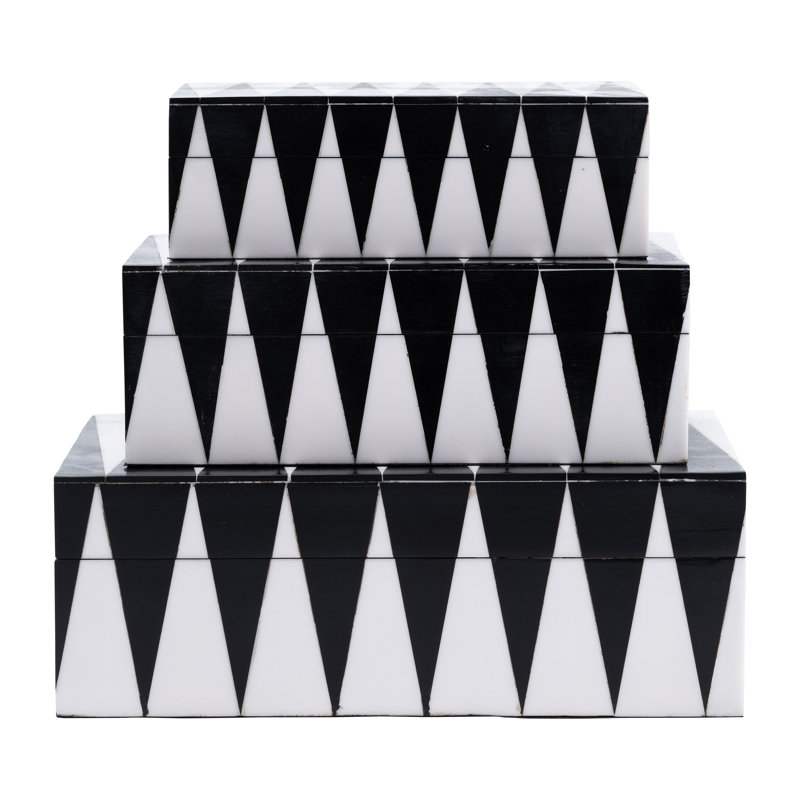 Decorative Boxes, Set of 3, Elegant Storage Solution