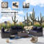 Dawes 12-Piece Outdoor Rattan Sectional Set With Cushions And Tempered Glass Table-1785302809