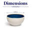 Bol non empilable en porcelaine de qualité supérieure TWISTER-BLUE, 15 cm-1281425766
