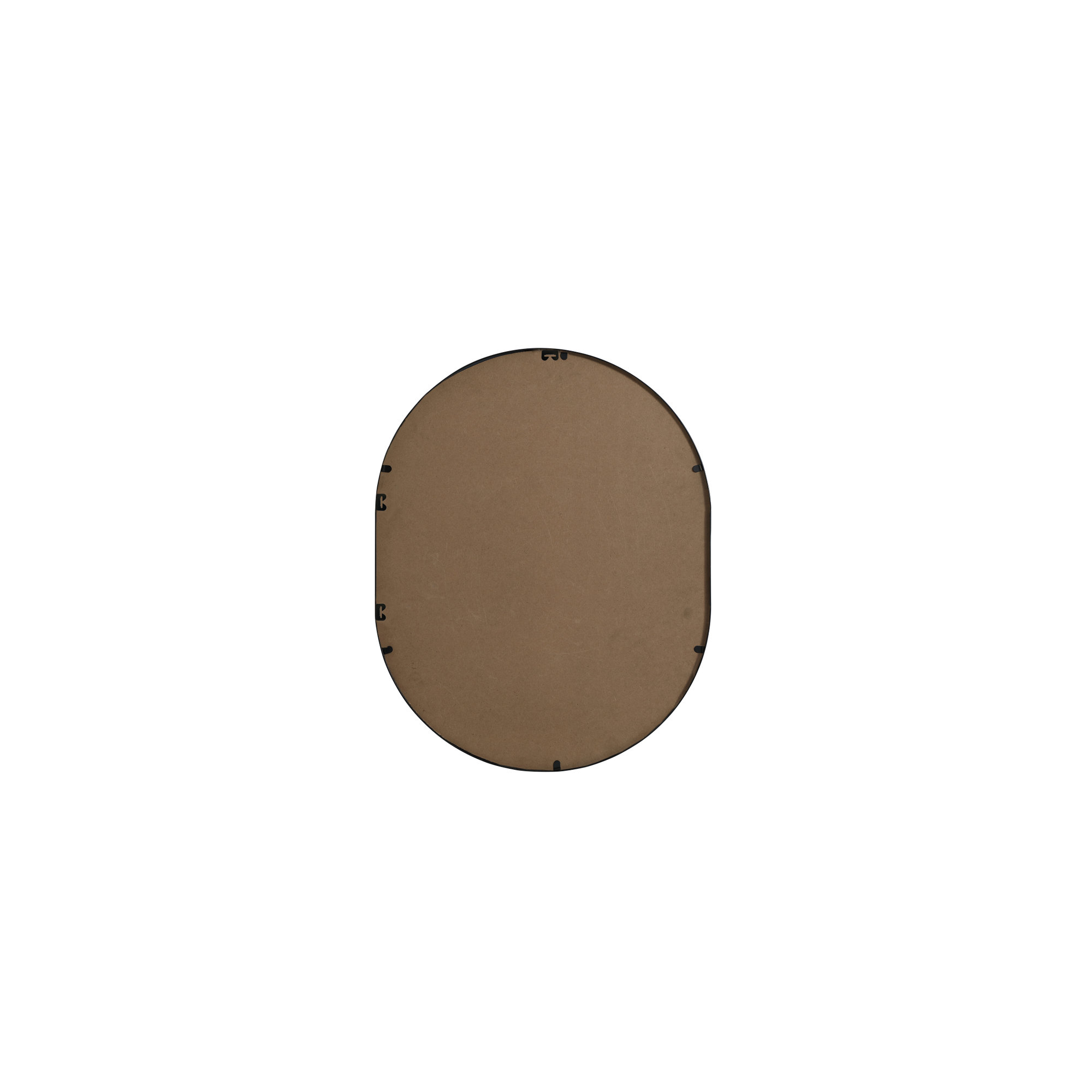 Sabine Metal Pill Wall Mirror, 30" x 24", Black