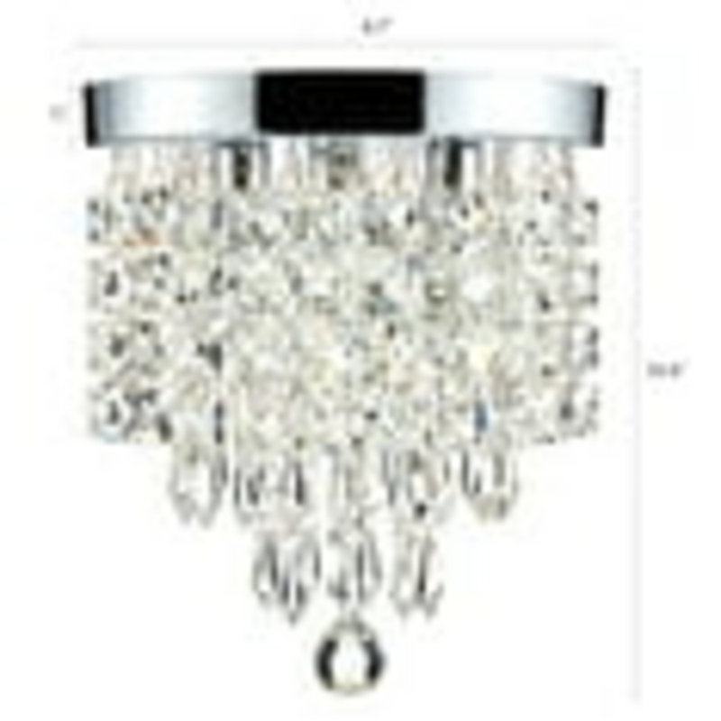  Luminaire suspendu en cristal 3 lumières pour le salon