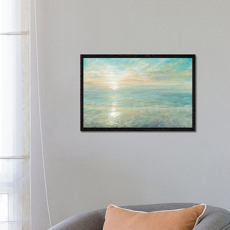 Sunrise - Wrapped Canvas Print, 152.5 cm H x 101.5 cm W, Black Floater Framed