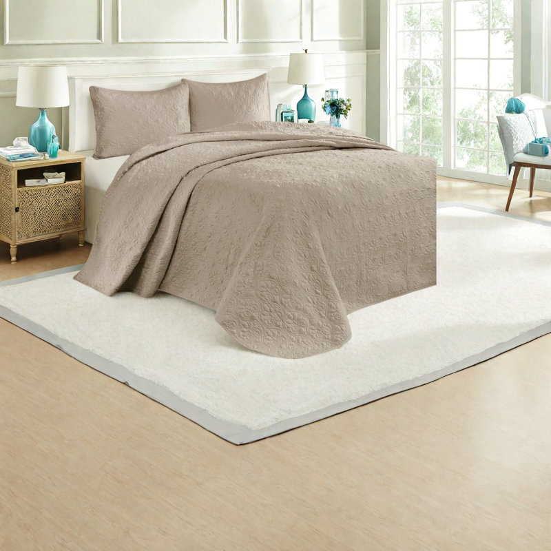Ensemble de literie réversible en coton pour grand lit, kaki