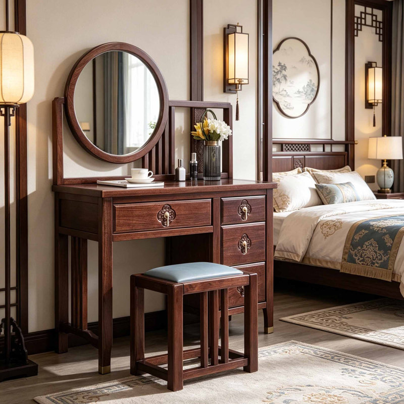 Nouvelle coiffeuse d'intérieur rétro de style chinois