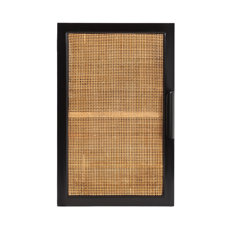 Alard Solid Wood Accent Cabinet, Black