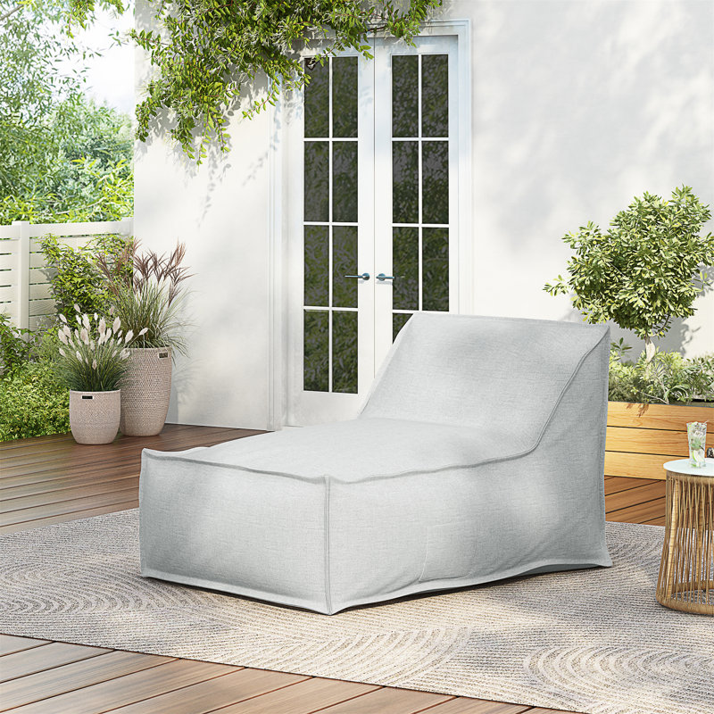 Fauteuil à billes Perry, Tissu gris pâle