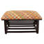 Banc de rangement rembourré avec tablettes