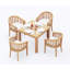 3 Pcs Grade-A Teak Wood Dining Set: 36" Square Table And 2 Lenong Arm Chairs #11LN0802-708350818