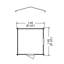 Danbury Log Cabin Garden Shed-121843500
