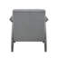 Fauteuil d'appoint décontracté en velours gris 1pc-39908098-39908097