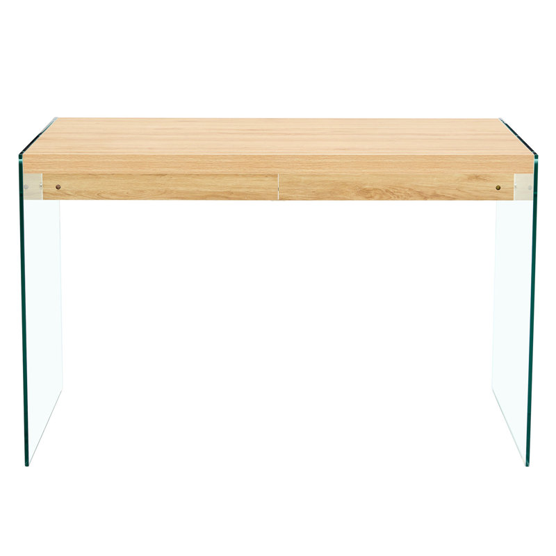 Table basse transparente en verre trempé avec construction, et attrayante, facile à assembler, surfaces pour articles ménagers, construction esthétique moderne, assemblage pour la décoration intérieure
