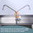 Single Handle Cold Water Kitchen Faucet 10 Inch Swivel Spout Deck Mount In Polished Chrome