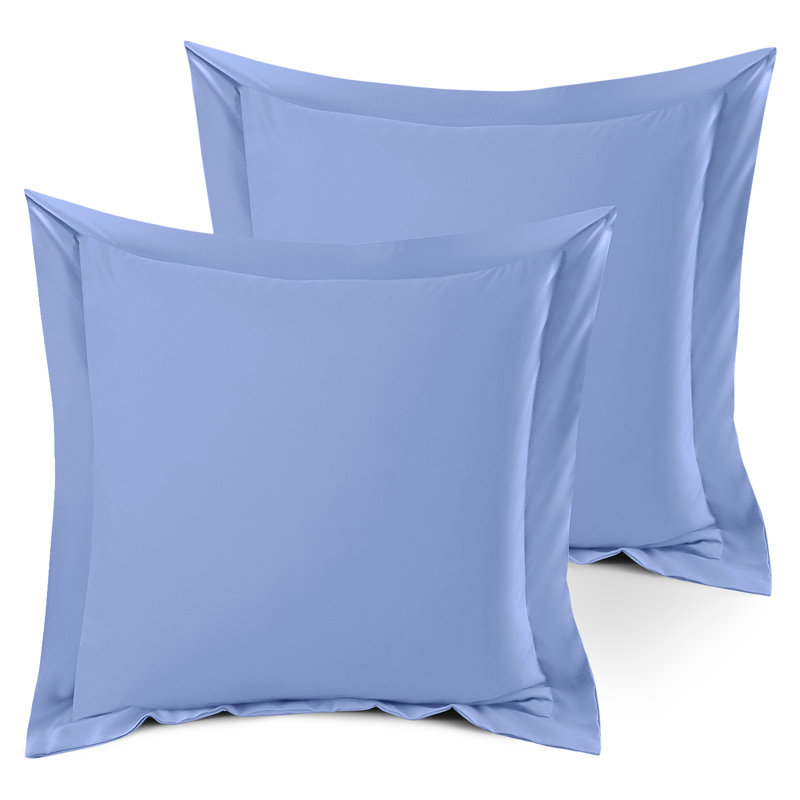 Taie décorative 100% polyester , 18 po x 18 po, Bleu apaisant