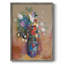 Bouquet de fleurs, reproduction encadrée - bois massif 49983-169970183