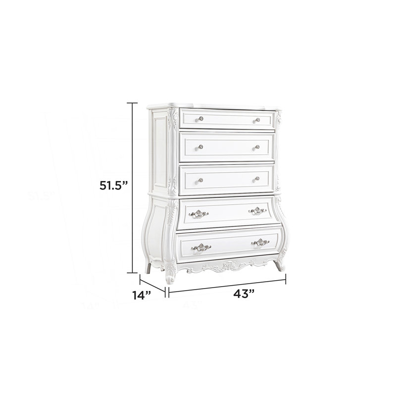 Commode 5 tiroirs au design élégant
