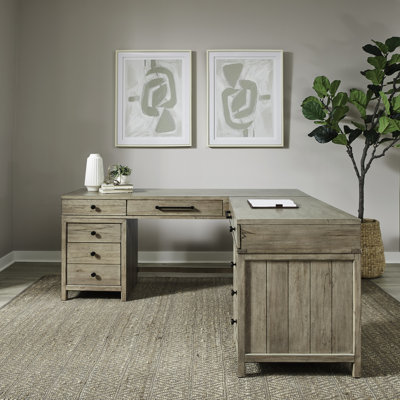 Aason L Shaped Office Desk Set