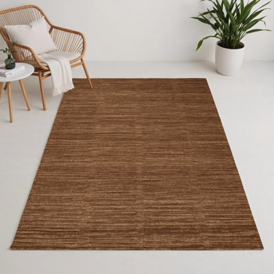 Tapis brun uni d'intérieur et d'extérieur