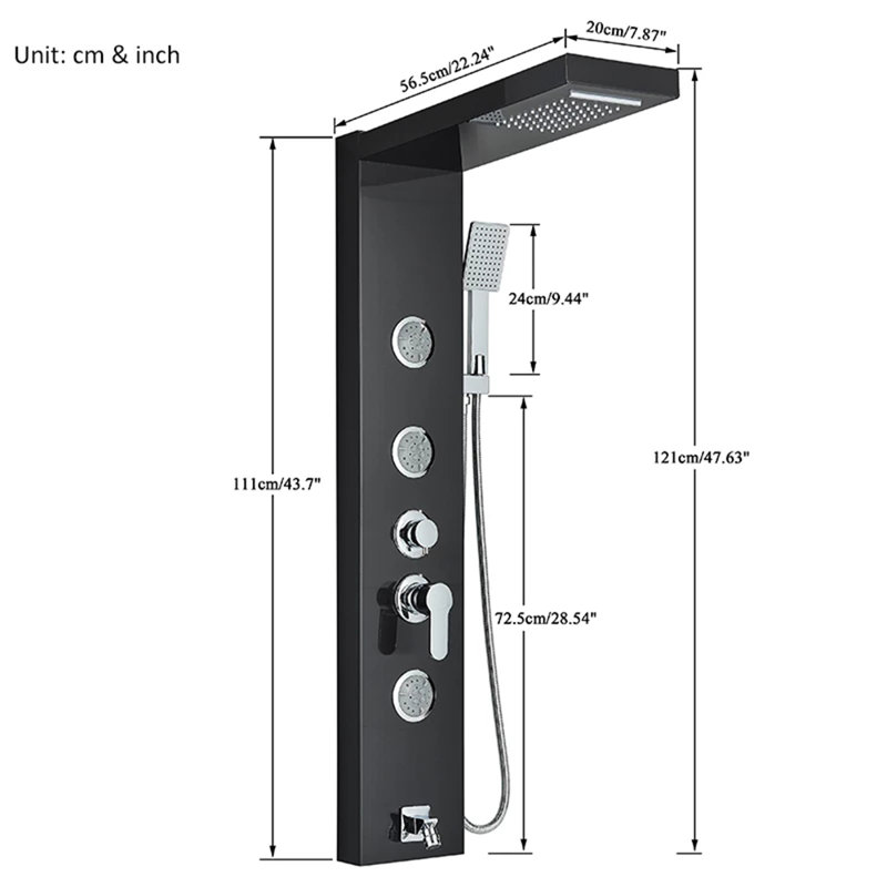 Stennett Shower Tower Panel