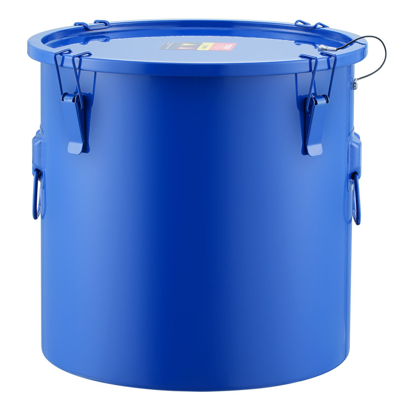 Carbon Steel Clips Grease Bucket - 30.3L