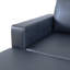 Canapé modulaire en L en similicuir 2 pièces avec méridienne et repose-pieds gauche