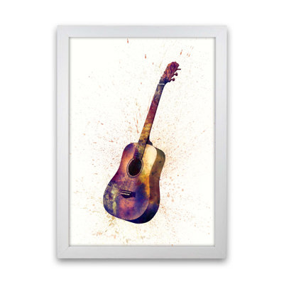 Acoustic Guitar by Michael Tompsett - Print