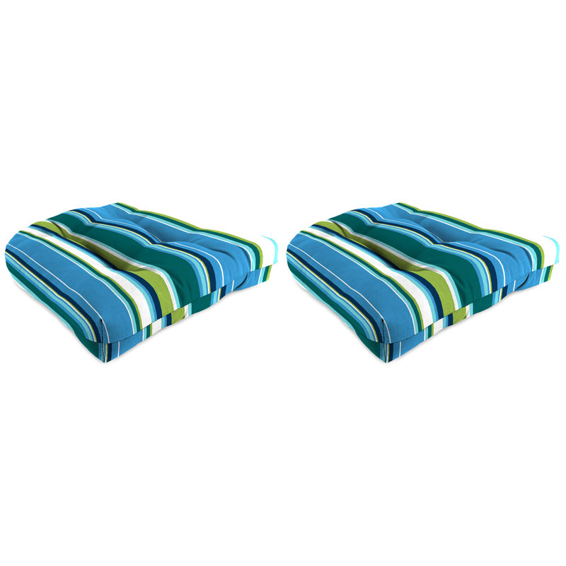 Contoured Outdoor Wicker Seat Cushion, Covert Capri