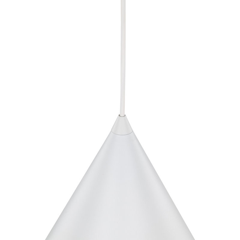 Luminaire suspendu CONO XL, Blanc, H 62 po x l 10 po