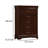Ryla Tall Dresser Chest, 5 Drawers, Nickel Metal Handles, Solid Wood-100914585