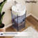 18.31" Round Console Sink with Faucet Hole, Bathroom Sink with Overflow,White Basin
