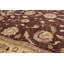 Tapis de bois one-of-kind-noué la 2010 ushak brun foncé 6 pi 9 po x 9 pi en laine de 10 po Yadkinville