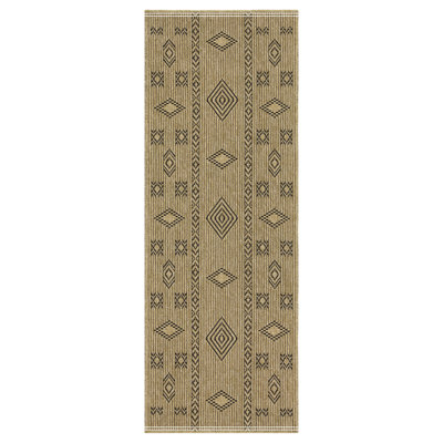 Jute/Black Indoor/Outdoor Area Rug
