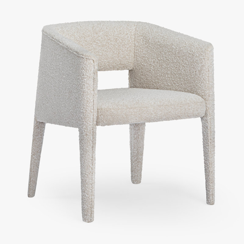 Chaise de salle à manger Darrin, Boucle blanc