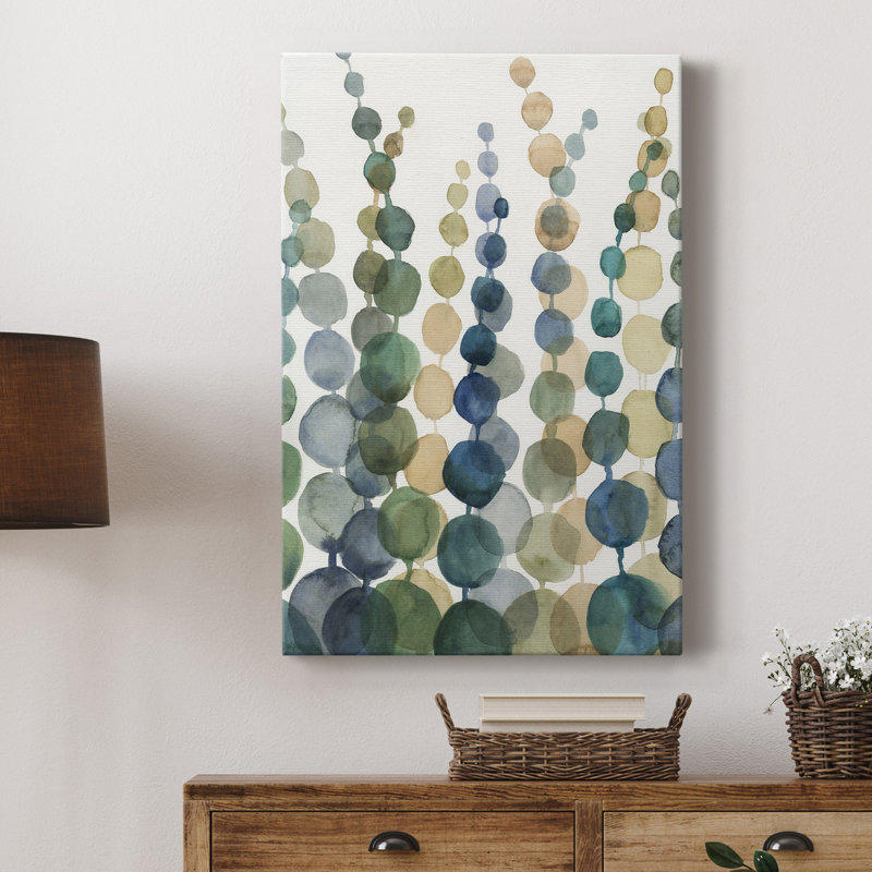 " Pompom Botanical I " Painting Print, 36" H x 24" W x 1" D