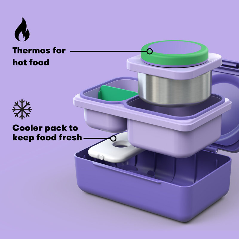 Galaxy Purple Insulated Stainless Steel Bento Lunch Box