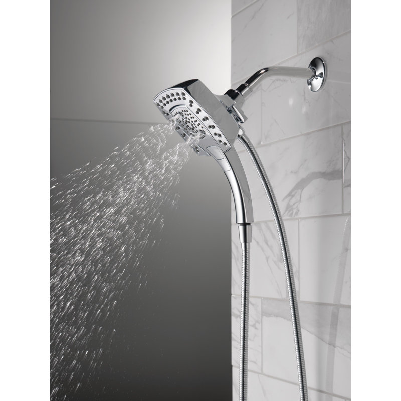 Multi Function 1.75 GPM Dual Shower Head with H2Okinetic Technology, Lumicoat Chrome