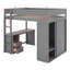 Lit mezzanine double avec placards et bureau-1955112940