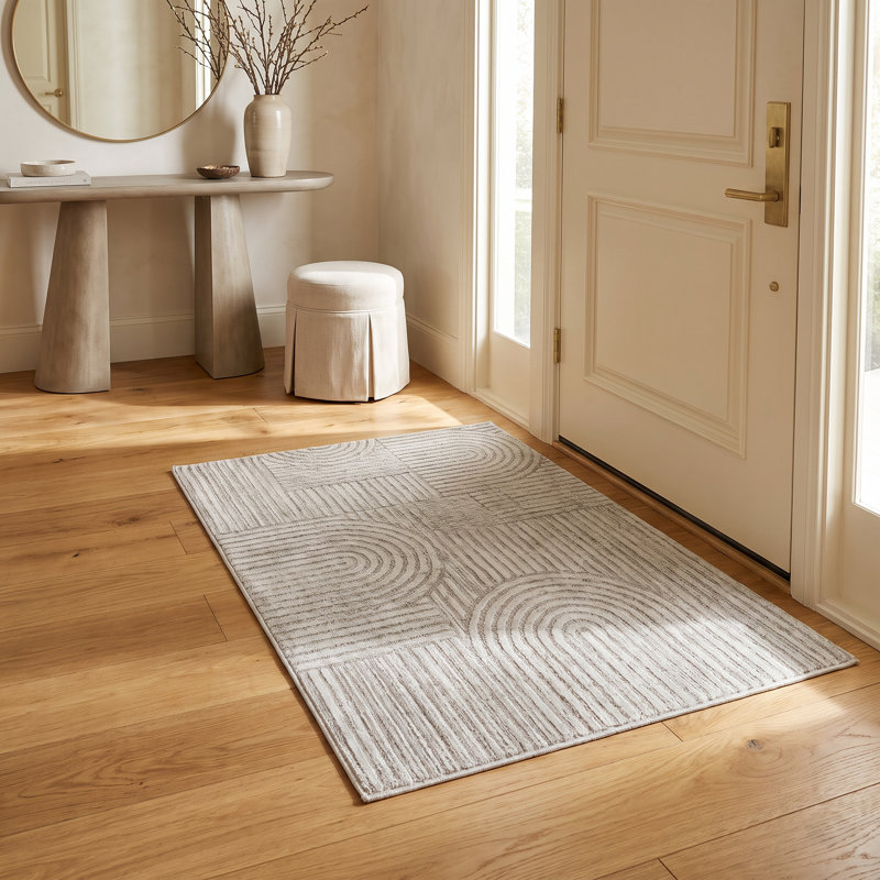 Tapis gris avec tapis, Tapis de couloir 2 pi 3 po x 5 pi 1 po
