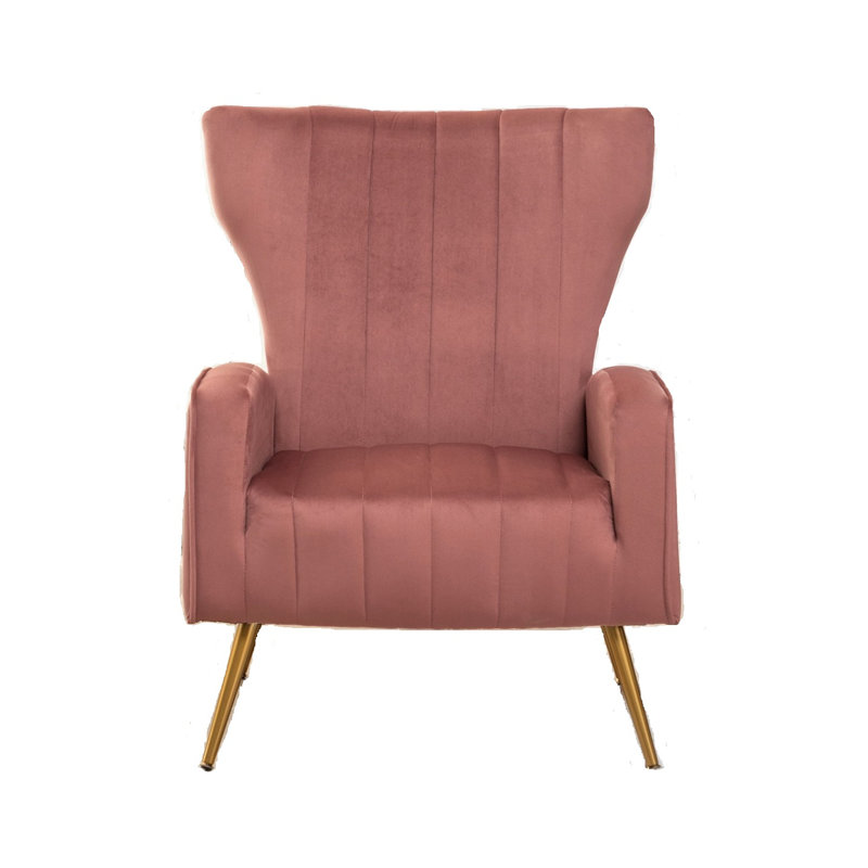 Velvet Armchair, Rose Velvet