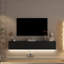 Meuble télé flottant avec lumières DEL et rangement Flora-670140773