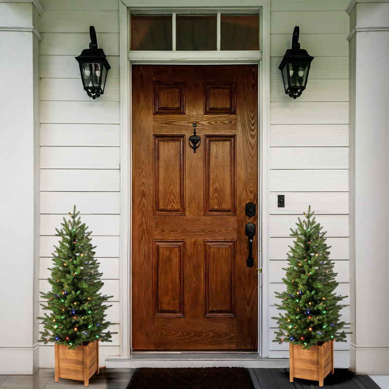 Arbre décoratif en pot 4 pi, Multicolore