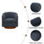 Chaise pivotante en tissu Mist-1237964740