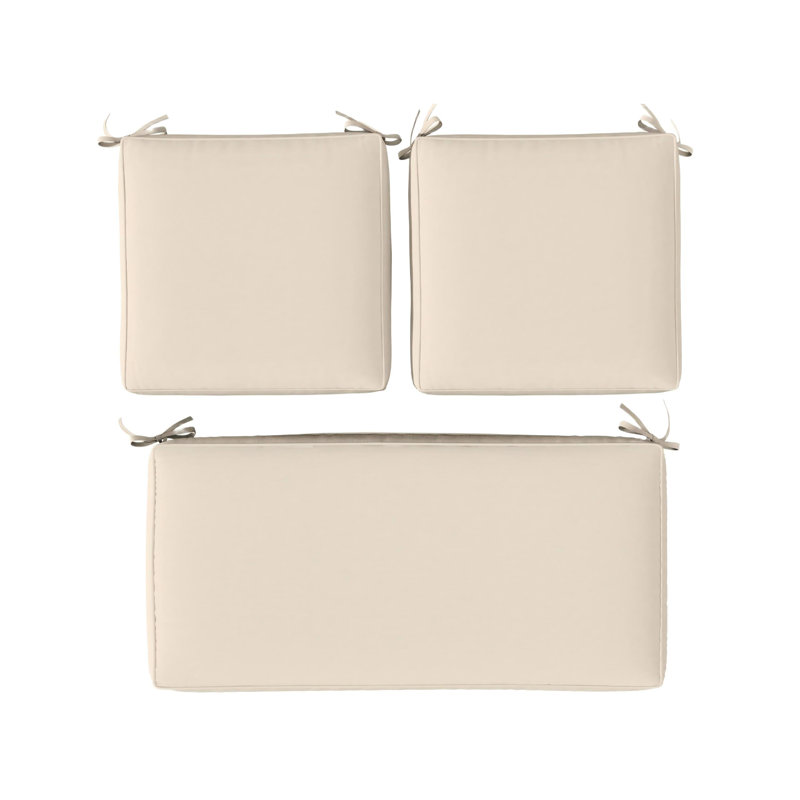 Outdoor Seat Cushions 3” Replacement Cushions Set, Beige