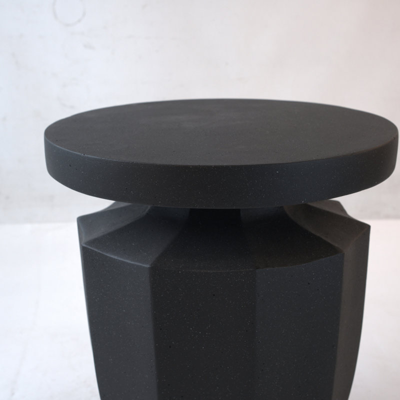 Table d'appoint tambour rustique rustique avec couvercle amovible et rangement spacieux pour le salon ou la chambre à coucher