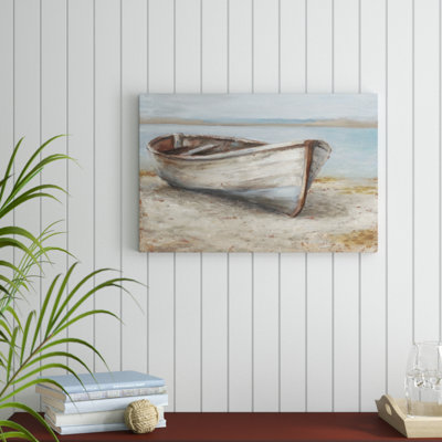 Whitewashed Boat I 1 Piece Painting