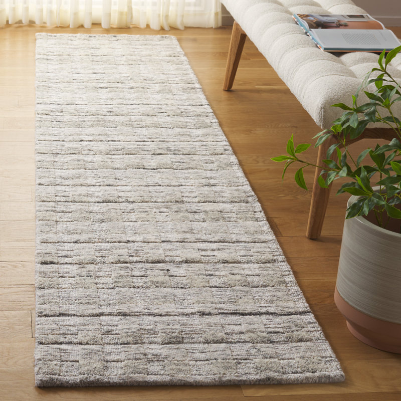Tapis gris Frodine 501, Tapis de couloir 2 pi 3 po x 9 pi