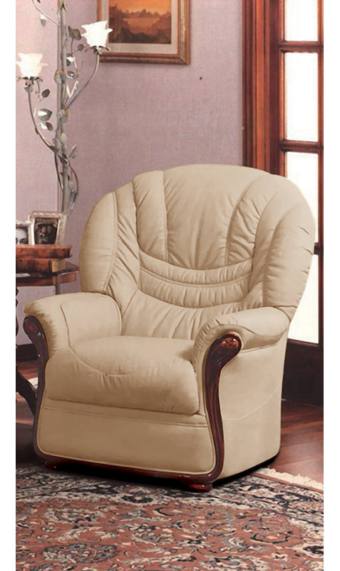 Kinsman Faux Leather Armchair, Toffee