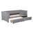 Twin Size Upholstered Daybed with Ergonomic Design Backrest and 2 Drawers-620795849