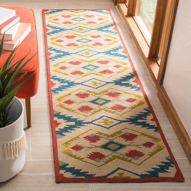 Adera Hand Hooked Performance Southwestern Rug, Runner 2'3" x 10'