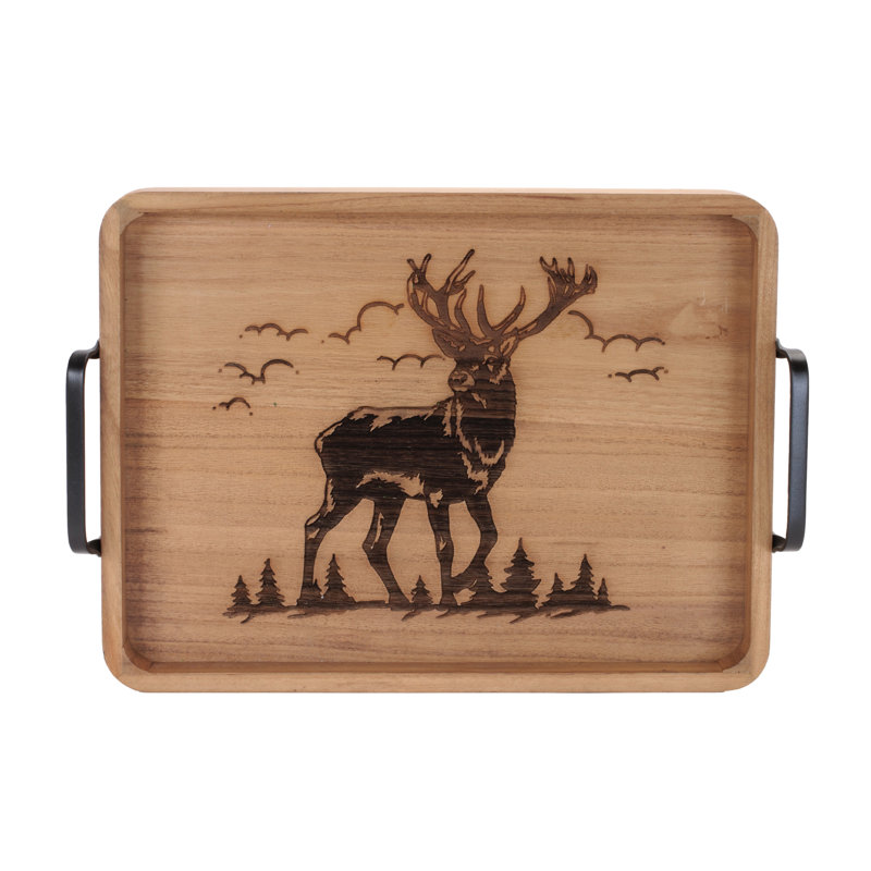 Ensemble de 2 plateaux Wooder Deer