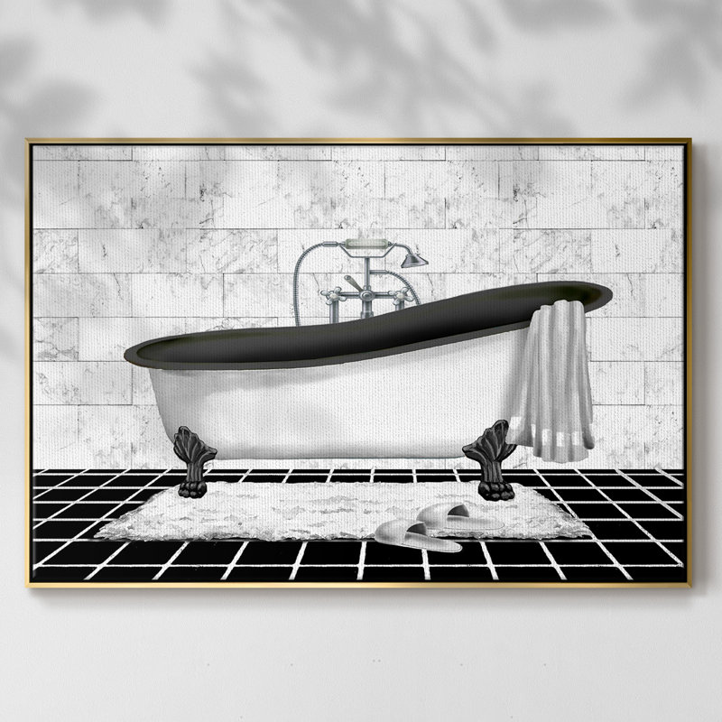 " Modern Bath II ", Or, H 27 po x l 41 po x P 2 po